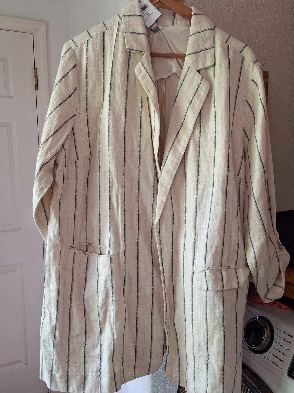 J. Jill Barley-Multi Striped Light Cream Blazer